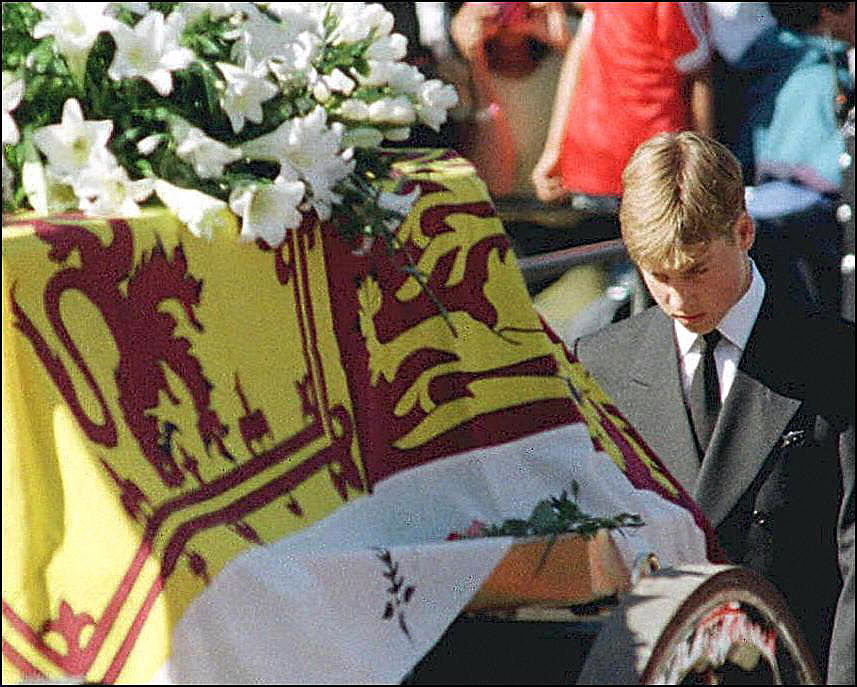 Princess Diana funeral in 1997