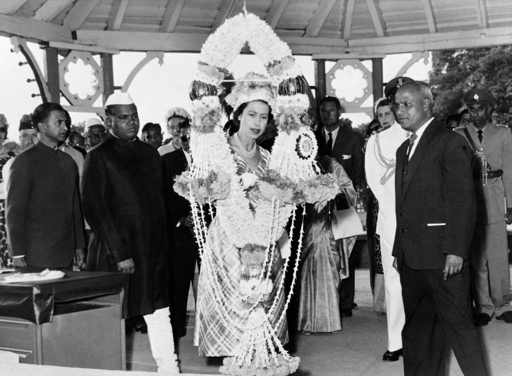 Queen Elizabeth II in India in 1961