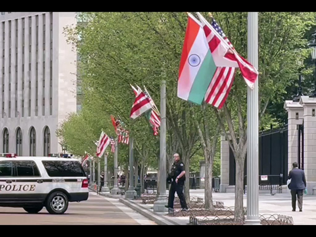 Ahead of Indian prime minister Narendra Modi's visit to the US, the Indian Tricolour was seen waving outside the White House, in