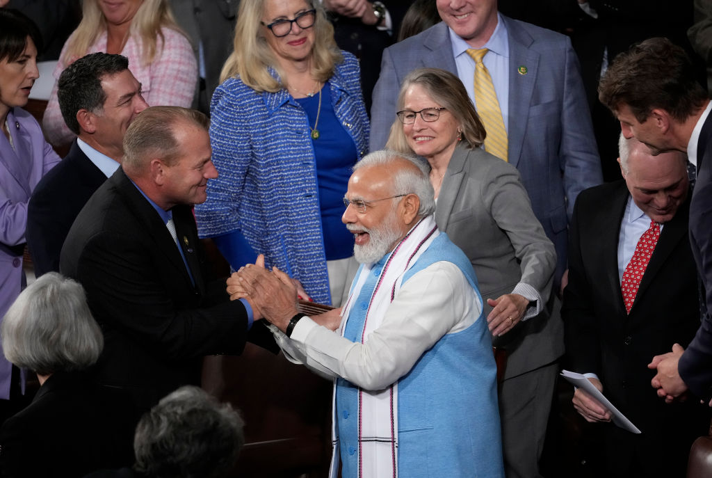 Indian prime minister Narendra Modi addresses US Congress