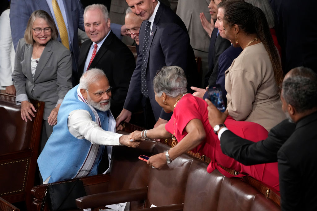 Indian prime minister Narendra Modi addresses US Congress