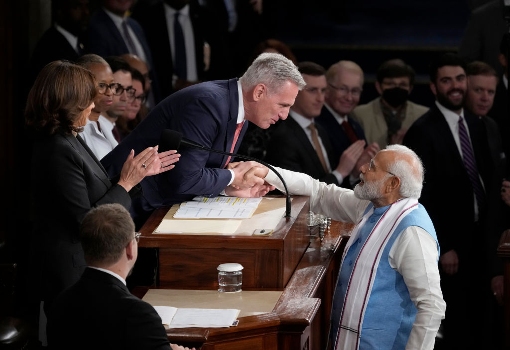 Indian prime minister Narendra Modi addresses US Congress