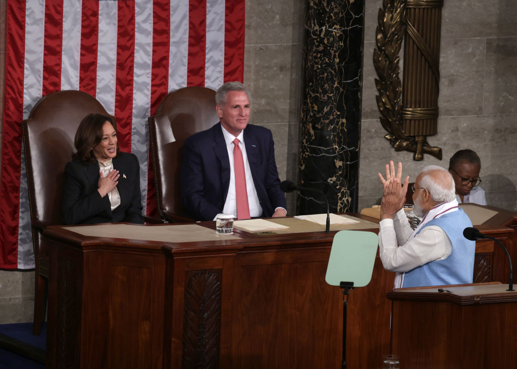 Indian prime minister Narendra Modi addresses US Congress