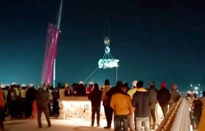 Installation of the Ram Lalla idol in the Ram temple in India's Ayodhya