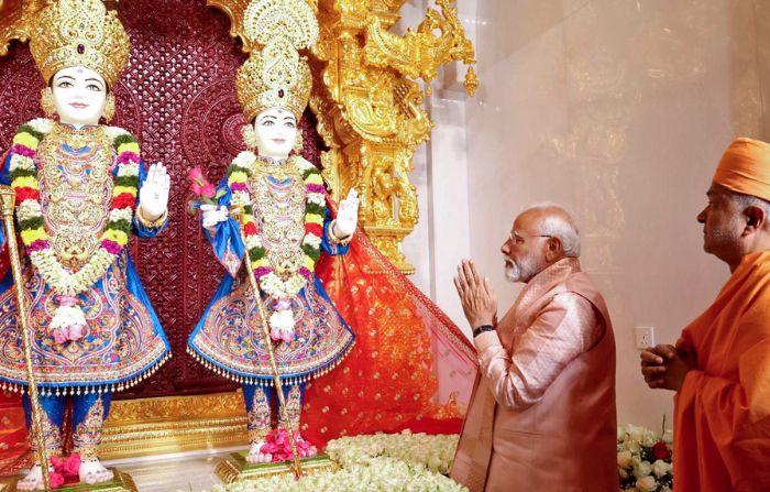 Indian PM at the inauguration of BAPS temple in Abu Dhabi