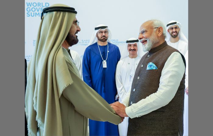 Indian PM Narendra Modi at World Government Summit in Dubai