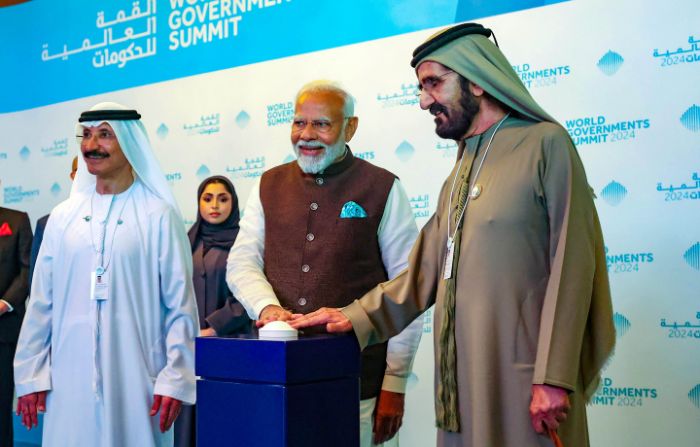 Indian prime minister Narendra Modi at World Government Summit in Dubai, UAE