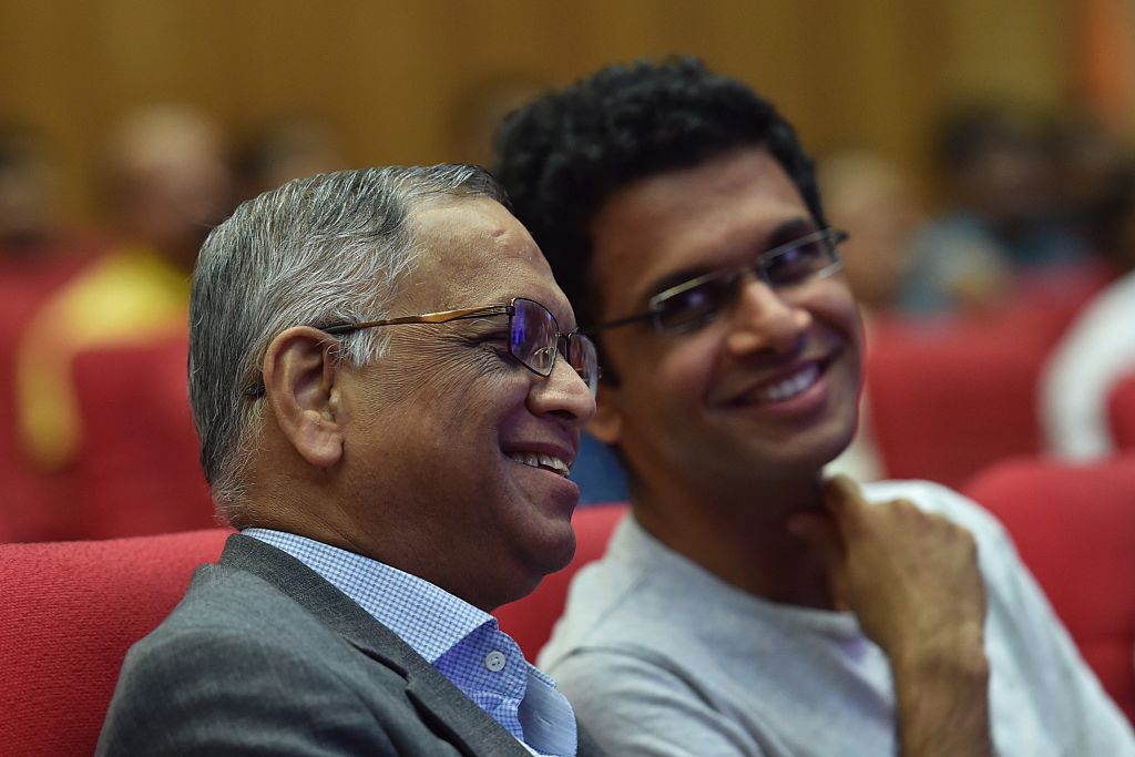 Narayana Murthy and son Rohan Murthy