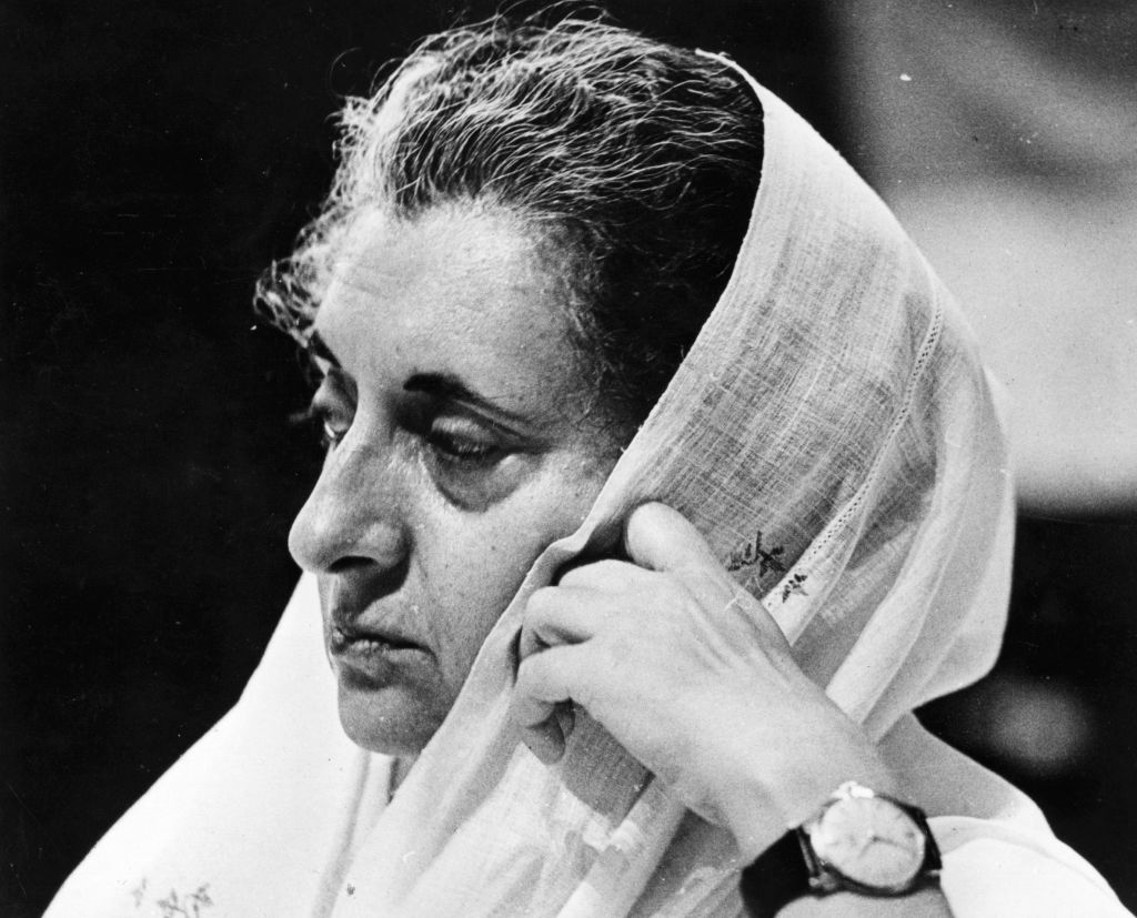 Former Indian prime minister Indira Gandhi