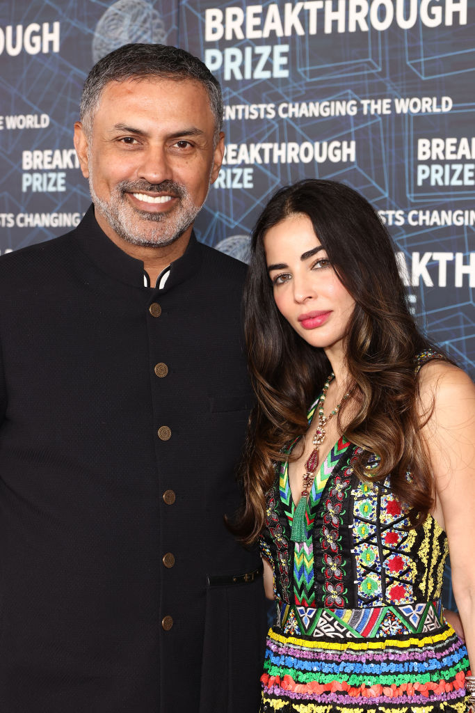 Nikesh Arora with his wife Ayesha Thapar