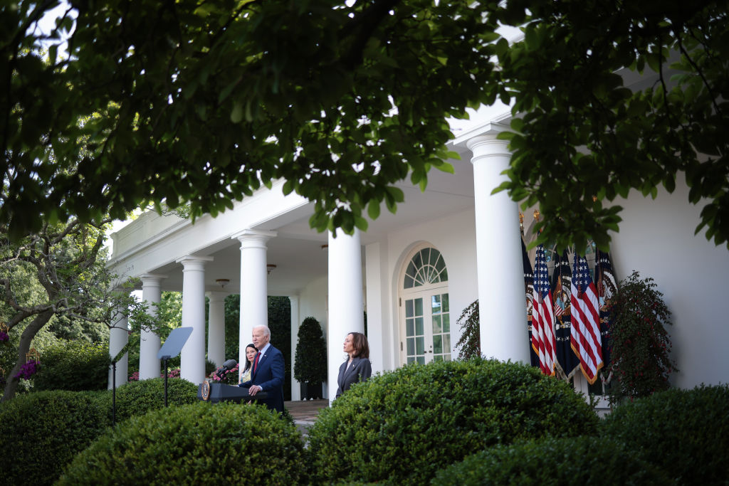 US president Joe Biden and vice president Kamala Harris at White House