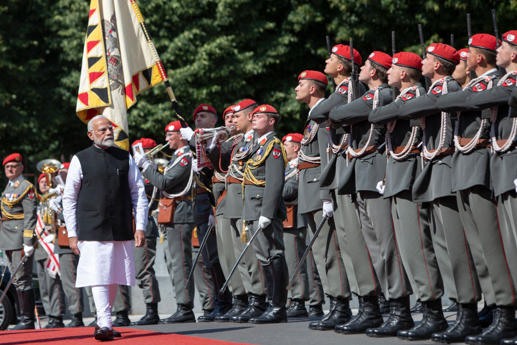 Indian PM Narendra Modi in Austria