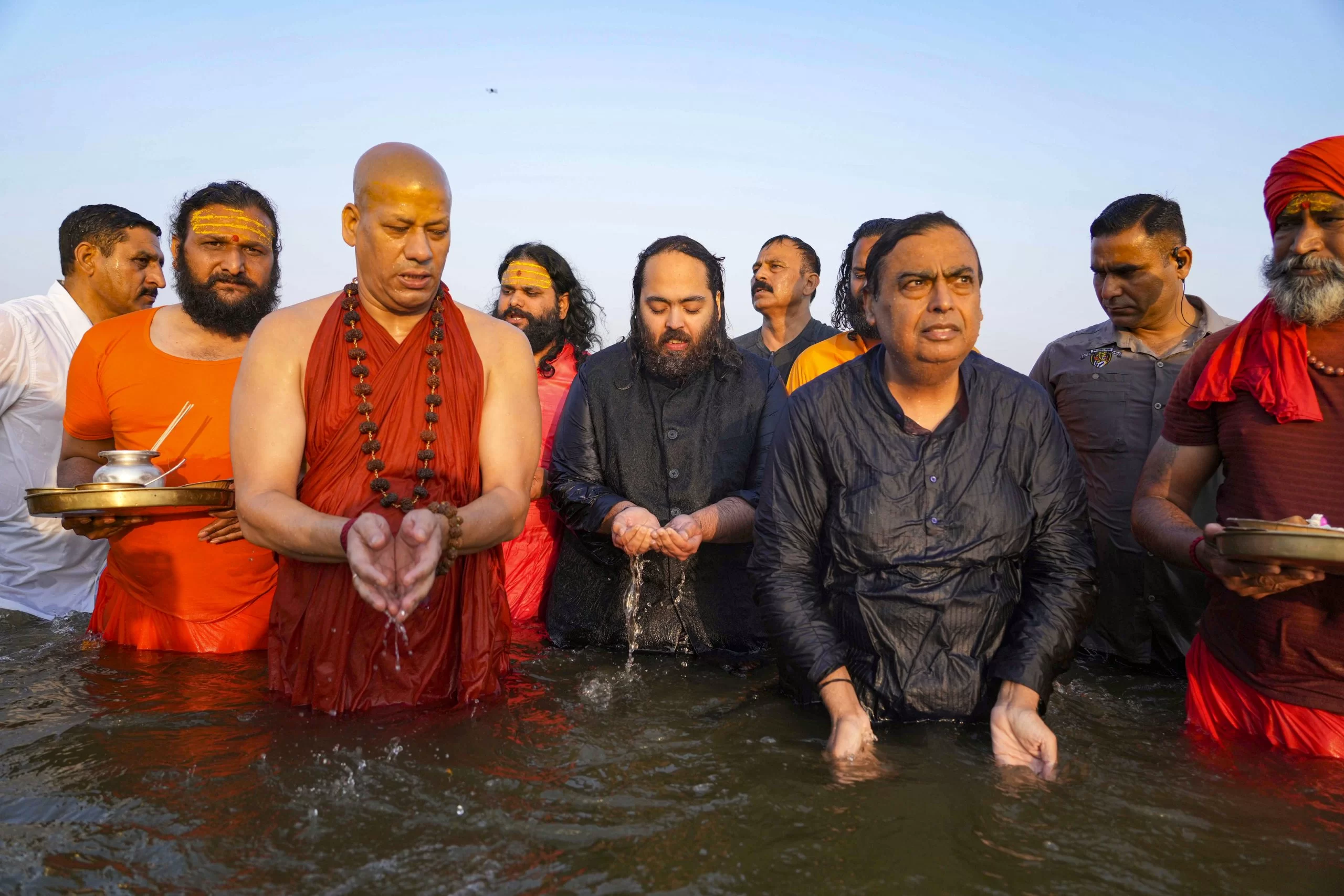 Four generations of Ambanis take dip at Maha Kumbh